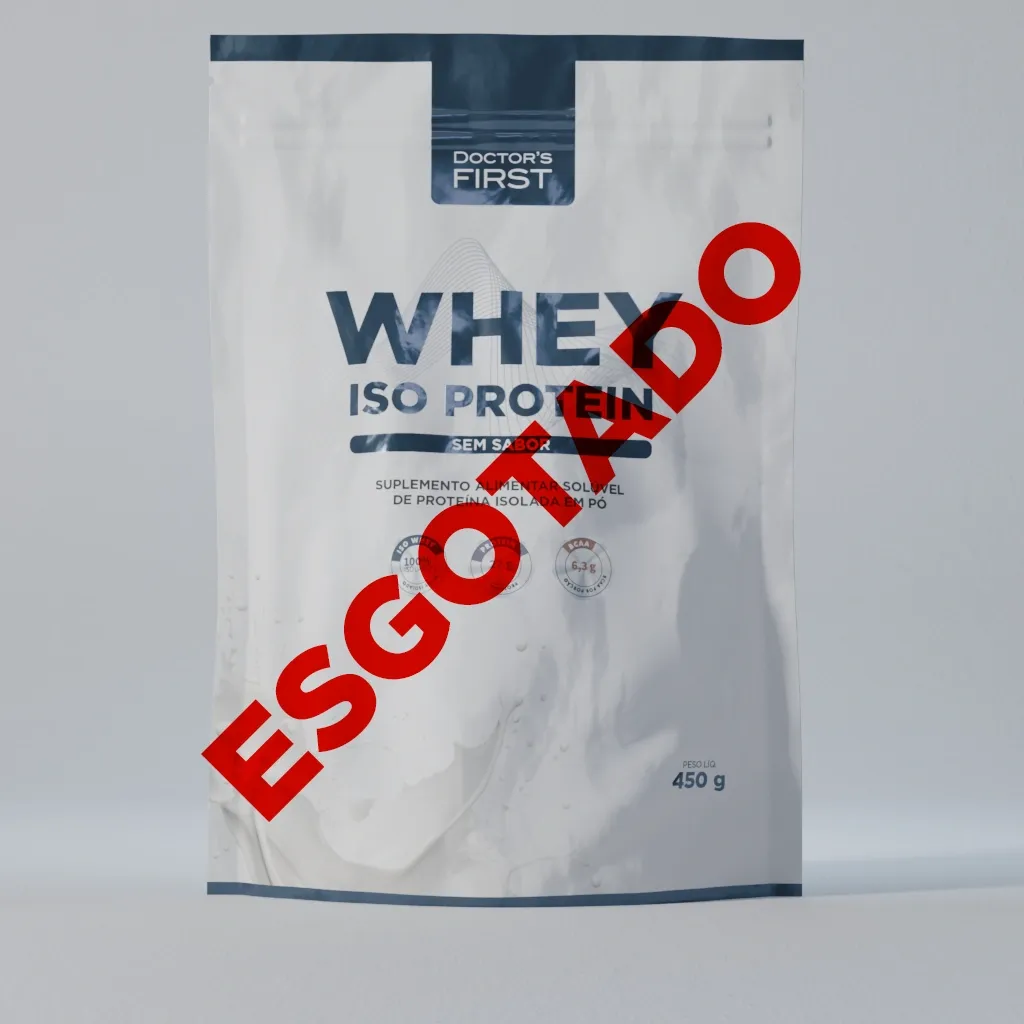 Whey Iso Protein Sem Sabor - 27g de Proteína e 6,3g de BCAA - 450g